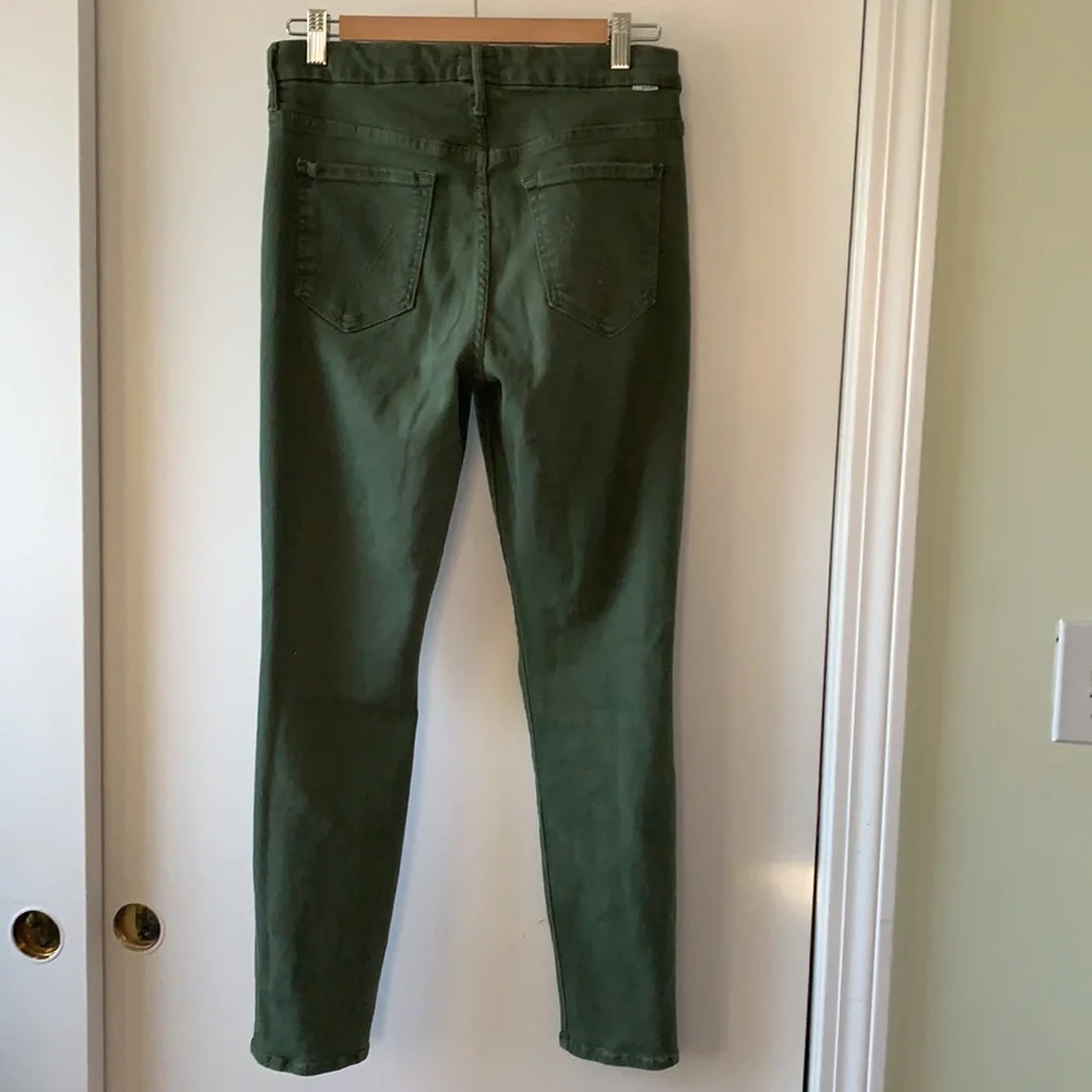 MOTHER High Rise Green Jeans - Picture 4 of 9